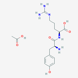 molecular formula C17H27N5O6 B14873887 Kyotorphin acetate 