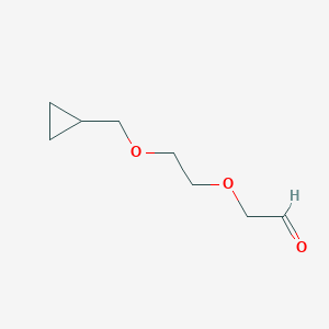 molecular formula C8H14O3 B1487389 2-[2-(Cyclopropylmethoxy)ethoxy]acetaldehyde CAS No. 1999611-98-1