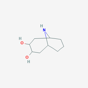 molecular formula C9H17NO2 B1487397 10-Azabicyclo[4.3.1]decane-3,4-diol CAS No. 2166813-07-4