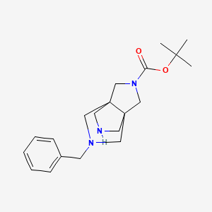 B1487399 7-Benzyl-3,7,10-triaza-tricyclo[3.3.3.0*1,5*]undecane-3-carboxylic acid tert-butyl ester CAS No. 2206243-45-8