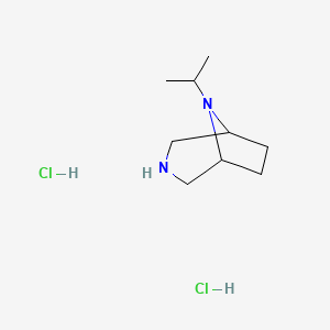 molecular formula C9H20Cl2N2 B1487402 8-Isopropyl-3,8-diazabicyclo[3.2.1]octane dihydrochloride CAS No. 2203842-78-6