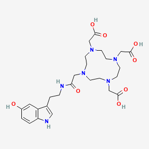 molecular formula C26H38N6O8 B1487403 DO3A-Serotonin CAS No. 2125661-93-8