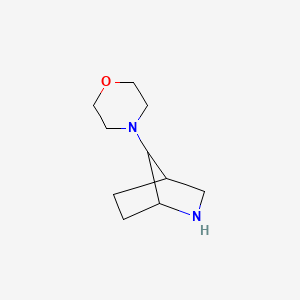 molecular formula C10H18N2O B1487404 7-(4-Morpholinyl)-2-azabicyclo[2.2.1]heptane CAS No. 2168946-77-6