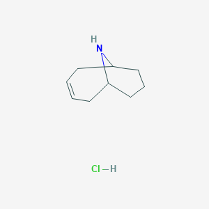 molecular formula C9H16ClN B1487407 10-Azabicyclo[4.3.1]dec-3-ene hydrochloride CAS No. 2206822-83-3