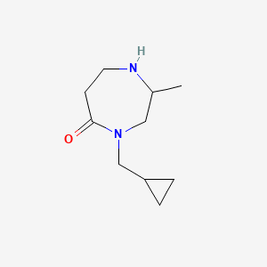 molecular formula C10H18N2O B1487408 4-(Cyclopropylmethyl)-2-methyl-1,4-diazepan-5-one CAS No. 2167531-66-8