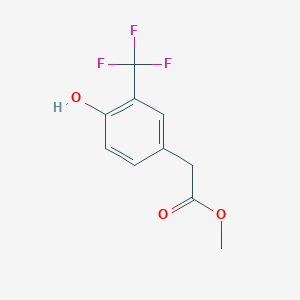 molecular formula C10H9F3O3 B14874088 Methyl 2-(4-hydroxy-3-(trifluoromethyl)phenyl)acetate 