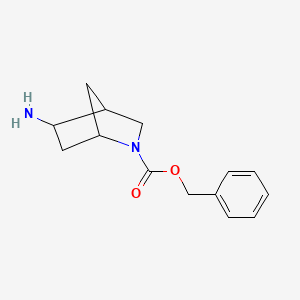 molecular formula C14H18N2O2 B1487413 Benzyl 5-amino-2-azabicyclo[2.2.1]heptane-2-carboxylate CAS No. 2169230-30-0