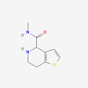 molecular formula C9H12N2OS B14874180 N-methyl-4,5,6,7-tetrahydrothieno[3,2-c]pyridine-4-carboxamide 