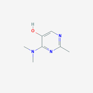 molecular formula C7H11N3O B14874208 4-(Dimethylamino)-2-methylpyrimidin-5-ol 