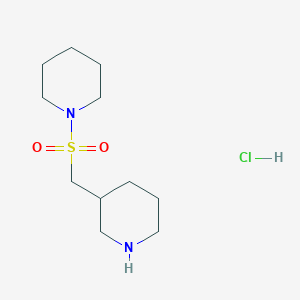 molecular formula C11H23ClN2O2S B1487425 1-[(Piperidin-3-ylmethyl)sulfonyl]piperidine hydrochloride CAS No. 2203016-94-6