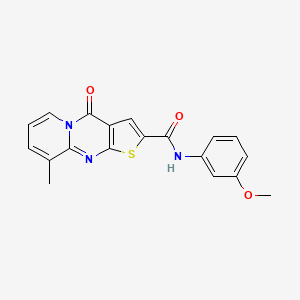 molecular formula C19H15N3O3S B14874262 N-(3-methoxyphenyl)-9-methyl-4-oxo-4H-pyrido[1,2-a]thieno[2,3-d]pyrimidine-2-carboxamide 