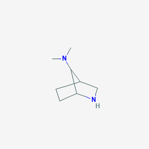 molecular formula C8H16N2 B1487428 N,N-Dimethyl-2-azabicyclo[2.2.1]heptan-7-amine CAS No. 2169222-71-1