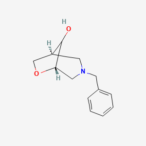 molecular formula C13H17NO2 B14874357 Endo-3-benzyl-6-oxa-3-azabicyclo[3.2.1]octan-8-ol 