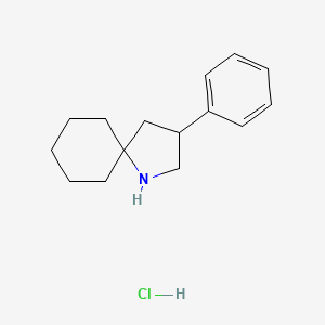molecular formula C15H22ClN B1487436 3-Phenyl-1-azaspiro[4.5]decane hydrochloride CAS No. 2204053-71-2