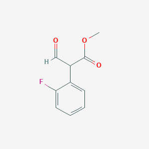 molecular formula C10H9FO3 B1487437 Methyl 2-(2-fluorophenyl)-3-oxopropanoate CAS No. 2168727-81-7
