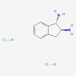 molecular formula C9H14Cl2N2 B1487438 (1S,2S)-2,3-Dihydro-1H-indene-1,2-diamine dihydrochloride CAS No. 218151-47-4