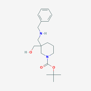 tert-Butyl 3-[(benzylamino)methyl]-3-(hydroxymethyl)-1-piperidinecarboxylate