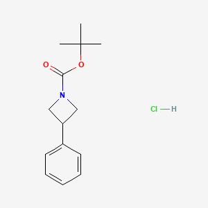 tert-Butyl 3-phenyl-1-azetidinecarboxylate hydrochloride