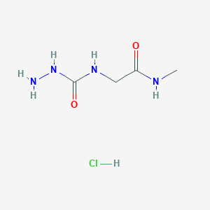 N-[2-(Methylamino)-2-oxoethyl]-1-hydrazinecarboxamide hydrochloride