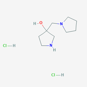 3-(1-Pyrrolidinylmethyl)-3-pyrrolidinol dihydrochloride