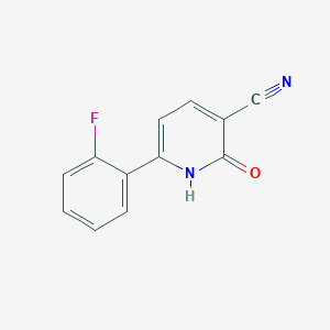 molecular formula C12H7FN2O B1487456 6-(2-Fluorophenyl)-2-oxo-1,2-dihydropyridine-3-carbonitrile CAS No. 1204297-30-2