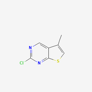 molecular formula C7H5ClN2S B1487459 2-Chloro-5-methylthieno[2,3-D]pyrimidine CAS No. 83259-31-8
