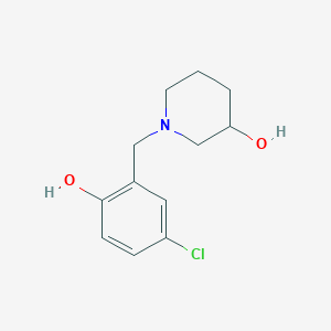 molecular formula C12H16ClNO2 B1487465 1-(5-Chloro-2-hydroxybenzyl)piperidin-3-ol CAS No. 415929-73-6