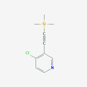 molecular formula C10H12ClNSi B1487466 4-Chloro-3-((trimethylsilyl)ethynyl)pyridine CAS No. 1034467-33-8