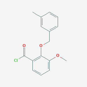 3-Methoxy-2-[(3-methylbenzyl)oxy]benzoyl chloride