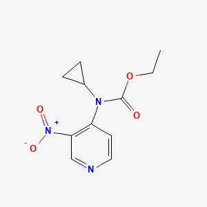 molecular formula C11H13N3O4 B1487471 Ethyl cyclopropyl(3-nitropyridin-4-yl)carbamate CAS No. 797032-05-4