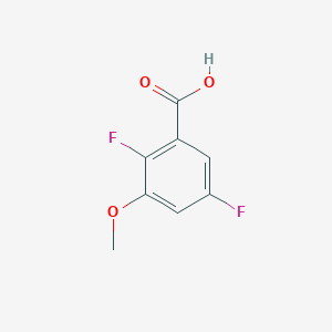 molecular formula C8H6F2O3 B14874775 2,5-Difluoro-3-methoxybenzoic acid 