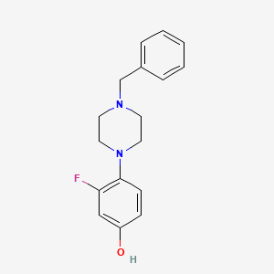 molecular formula C17H19FN2O B1487478 4-(4-Benzylpiperazin-1-yl)-3-fluorophenol CAS No. 1171917-73-9