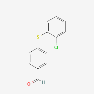 molecular formula C13H9ClOS B1487497 4-(2-氯苯硫基)苯甲醛 CAS No. 1065075-42-4