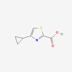 molecular formula C7H7NO2S B1487503 4-Cyclopropyl-1,3-thiazole-2-carboxylic acid CAS No. 1083274-67-2