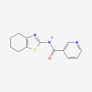 molecular formula C13H13N3OS B14875197 N-(4,5,6,7-tetrahydro-1,3-benzothiazol-2-yl)pyridine-3-carboxamide 