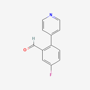 5-Fluoro-2-(pyridin-4-yl)benzaldehyde