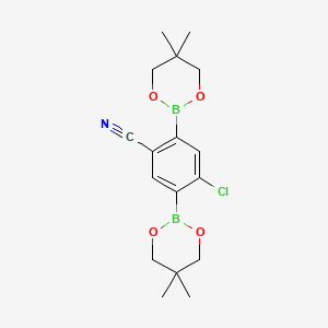 4-Chloro-2,5-bis(5,5-dimethyl-1,3,2-dioxaborinan-2-yl)benzonitrile