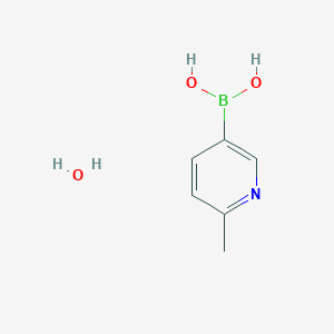 molecular formula C6H10BNO3 B1487529 2-Picoline-5-boronic acid hydrate CAS No. 1072952-30-7