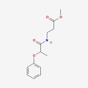molecular formula C13H17NO4 B1487534 Methyl 3-(2-phenoxypropanamido)propanoate CAS No. 1306138-32-8