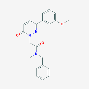molecular formula C21H21N3O3 B14875442 N-benzyl-2-(3-(3-methoxyphenyl)-6-oxopyridazin-1(6H)-yl)-N-methylacetamide 