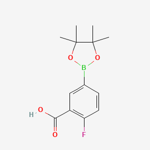 2-Fluoro-5-(4,4,5,5-tetramethyl-1,3,2-dioxaborolan-2-yl)benzoic acid