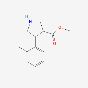 molecular formula C13H17NO2 B1487559 Methyl 4-(o-tolyl)pyrrolidine-3-carboxylate CAS No. 1394838-98-2