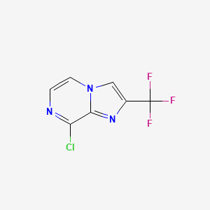 molecular formula C7H3ClF3N3 B1487564 8-Chloro-2-(trifluoromethyl)imidazo[1,2-a]pyrazine CAS No. 611240-68-7