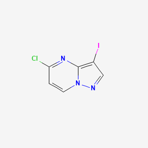 molecular formula C6H3ClIN3 B1487565 5-Chloro-3-iodopyrazolo[1,5-a]pyrimidine CAS No. 923595-58-8
