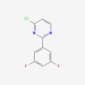 molecular formula C10H5ClF2N2 B1487569 4-Chloro-2-(3,5-difluorophenyl)pyrimidine CAS No. 1215072-63-1