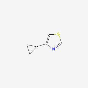 molecular formula C6H7NS B1487570 4-Cyclopropylthiazole CAS No. 433217-34-6