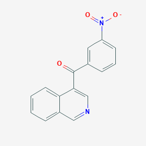molecular formula C16H10N2O3 B1487571 4-(3-硝基苯甲酰)异喹啉 CAS No. 1187166-43-3