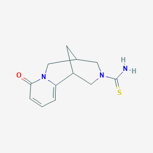 molecular formula C12H15N3OS B1487572 8-oxo-1,5,6,8-tetrahydro-2H-1,5-methanopyrido[1,2-a][1,5]diazocine-3(4H)-carbothioamide CAS No. 1240173-59-4