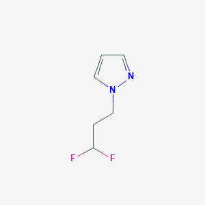 molecular formula C6H8F2N2 B14875755 1-(3,3-difluoropropyl)-1H-pyrazole 