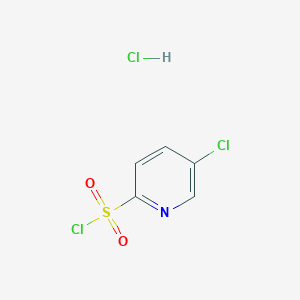 molecular formula C5H4Cl3NO2S B1487579 5-Chloropyridine-2-sulfonyl chloride hydrochloride CAS No. 1220039-85-9